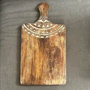 Handcrafted Wooden Serving Board - Brown